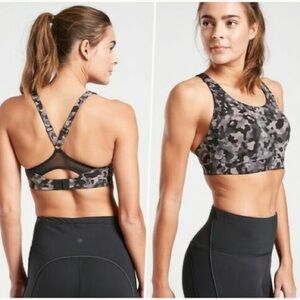 Athleta Advance Sports Bra Camo 36D